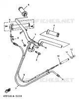 GUIDON ET CABLES pour Yamaha XC 1996