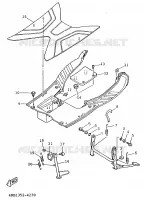 SUPPORT / REPOSE PIEDS pour Yamaha XC 1996