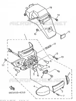 FEU ARRIERE pour Yamaha XC 1996