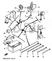 PARTIE ELECTRIQUE 1 pour Yamaha XC 1996