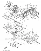 CARTER MOTEUR pour Yamaha XC 1996