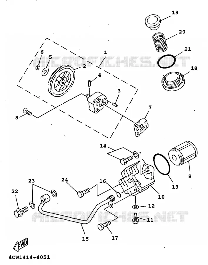 POMPE A HUILE Yamaha SCOOTER 125 1998 XC  XC125