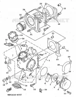 CULASSE pour Yamaha XC 1998