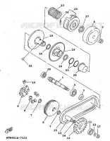 EMBRAYAGE DE DEMARREUR pour Yamaha XC 1998