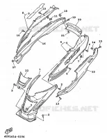 COUVERCLE LATERAL pour Yamaha XC 1998
