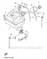 RESERVOIR A ESSENCE pour Yamaha XC 1998