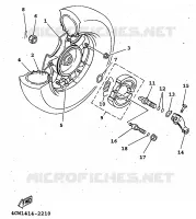 ROUE ARRIERE pour Yamaha XC 1998
