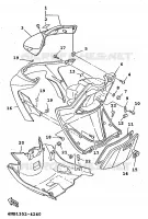 PROTEGE JAMBES pour Yamaha XC 1998