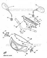 CARENAGES 1  pour Yamaha XC 1998