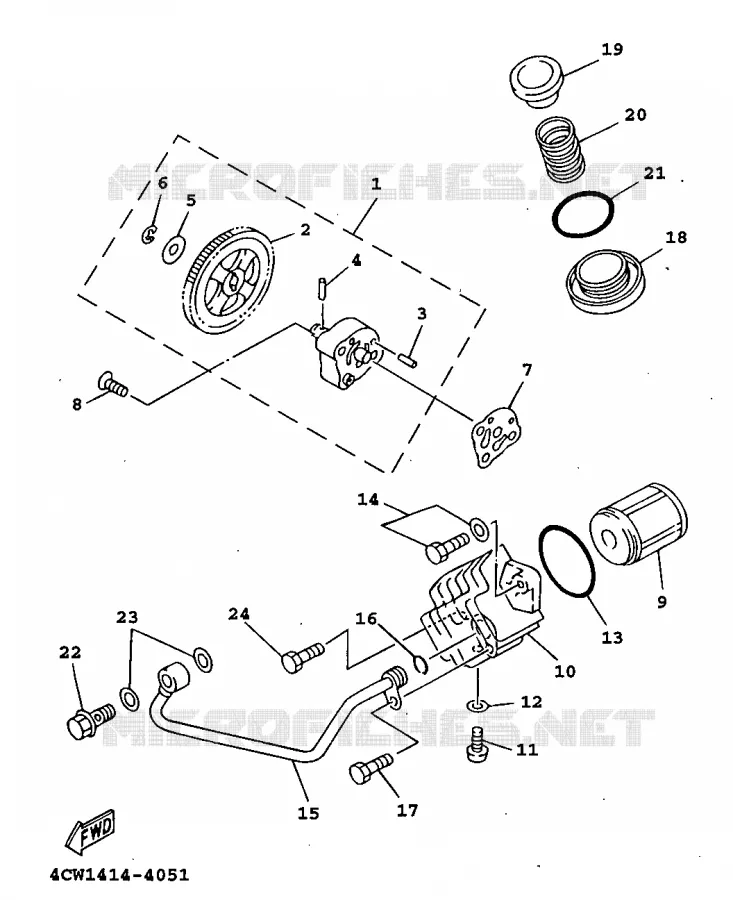 POMPE A HUILE Yamaha SCOOTER 125 1998 XC  XC125