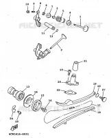 SOUPAPE pour Yamaha XC 1998