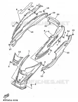 COUVERCLE LATERAL pour Yamaha XC 1998