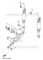AMORTISSEUR ARRIERE / BRAS OSCILLANT pour Yamaha XC 1998
