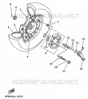 ROUE ARRIERE pour Yamaha XC 1998