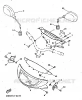 CARENAGES 1  pour Yamaha XC 1998