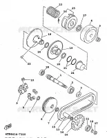 EMBRAYAGE DE DEMARREUR pour Yamaha XC 1998