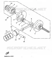 VILEBREQUIN / PISTON pour Yamaha XC 1998