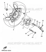 ROUE ARRIERE pour Yamaha XC 1998