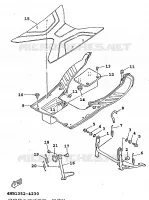 SUPPORT / REPOSE PIEDS pour Yamaha XC 1998