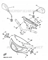 CARENAGES 1  pour Yamaha XC 1998