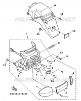 FEU ARRIERE pour Yamaha XC 1998