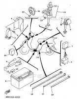 PARTIE ELECTRIQUE 1 pour Yamaha XC 1998