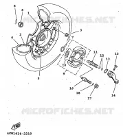 ROUE ARRIERE pour Yamaha XC 1998