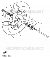 ROUE AVANT pour Yamaha XC 1999