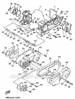 CARTER MOTEUR pour Yamaha XC 1999