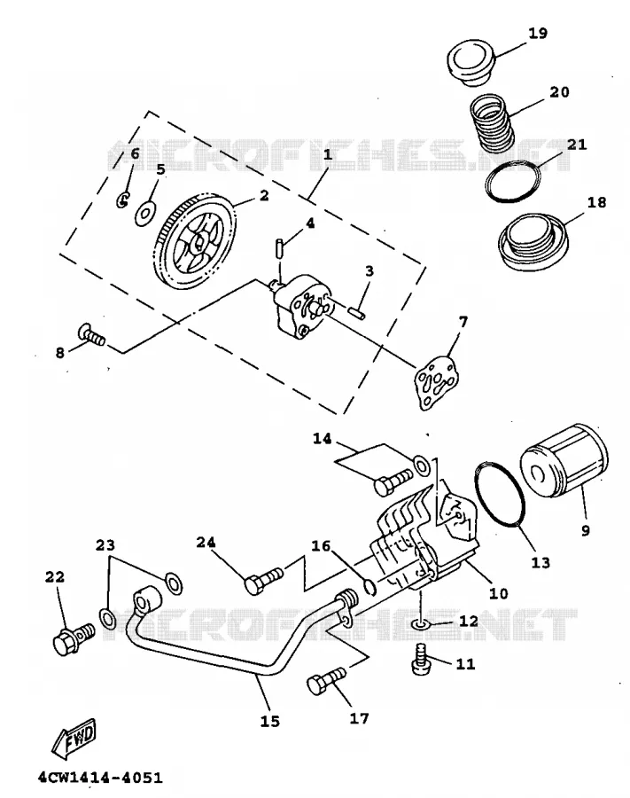 POMPE A HUILE Yamaha SCOOTER 125 1999 XC  XC125
