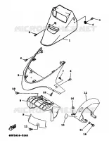 GARDE BOUE AVANT pour Yamaha XC 1999