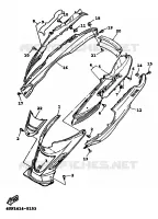COUVERCLE LATERAL pour Yamaha XC 1999