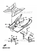 SUPPORT / REPOSE PIEDS pour Yamaha XC 1999