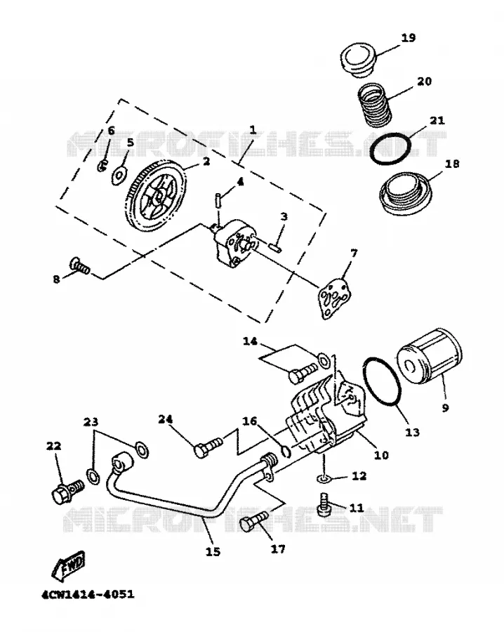 POMPE A HUILE Yamaha SCOOTER 125 1999 XC  XC125