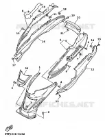 COUVERCLE LATERAL pour Yamaha XC 1999