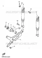 BRAS OSCILLANT / AMORTISSEUR pour Yamaha XC 1999
