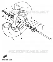 ROUE AVANT pour Yamaha XC 1999