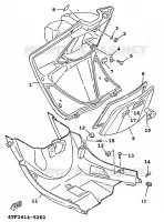 PROTEGE JAMBES pour Yamaha XC 1999