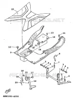 SUPPORT / REPOSE PIEDS pour Yamaha XC 1999