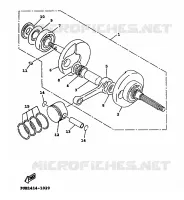VILEBREQUIN / PISTON pour Yamaha XC 1999