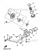 POMPE A HUILE pour Yamaha XC 1999
