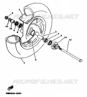 ROUE AVANT pour Yamaha XC 1999