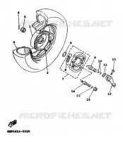ROUE ARRIERE pour Yamaha XC 1999