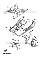 SUPPORT / REPOSE PIEDS pour Yamaha XC 1999