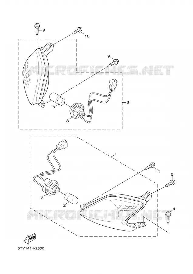 CLIGNOTANT Yamaha SCOOTER 125 2006 CYGNUS  XC125