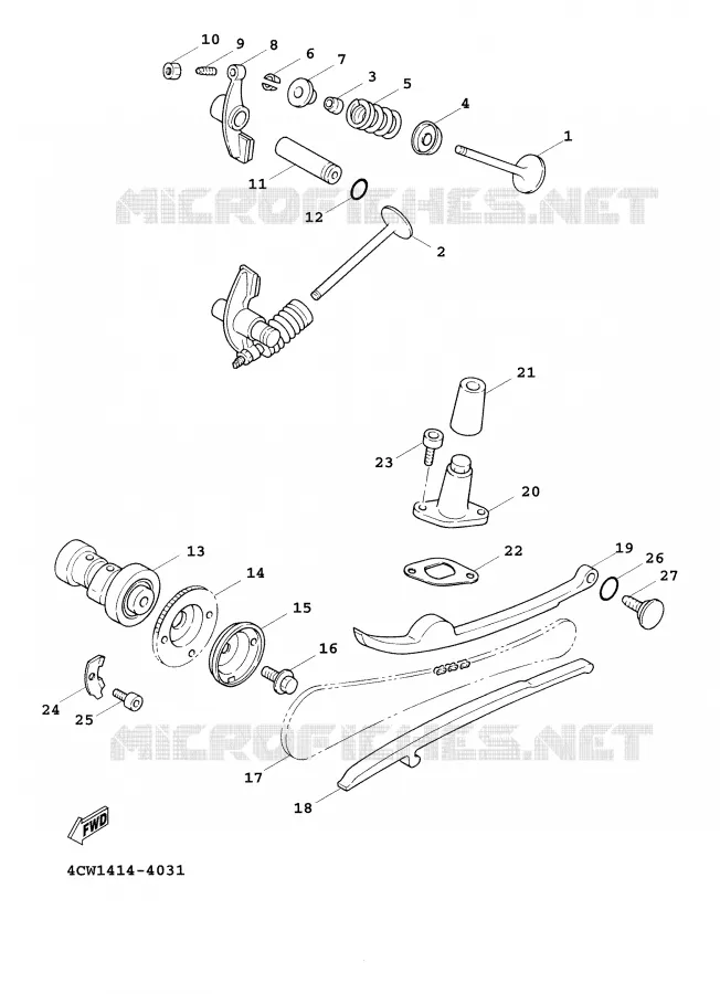 SOUPAPE Yamaha SCOOTER 125 2001 CYGNUS  XC125F