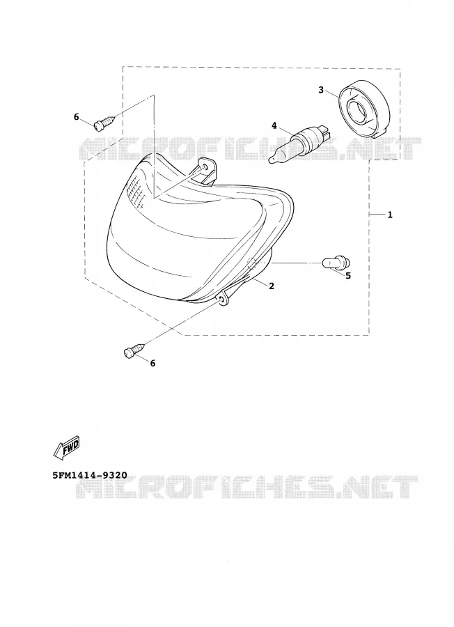 PHARE  Yamaha SCOOTER 125 2001 CYGNUS  XC125F