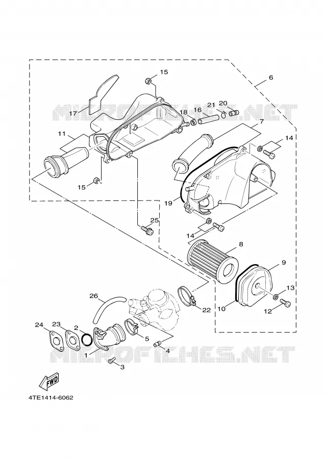 ADMISSION Yamaha SCOOTER 125 2001 CYGNUS  XC125F