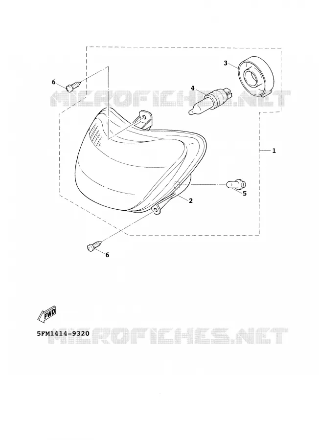 PHARE  Yamaha SCOOTER 125 2001 CYGNUS  XC125F