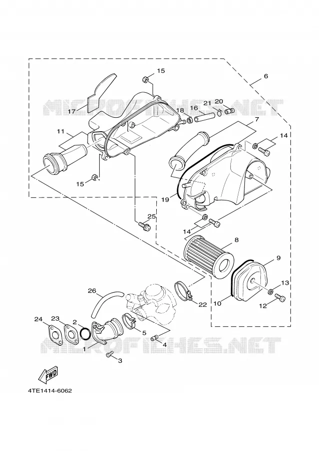 ADMISSION Yamaha SCOOTER 125 2001 CYGNUS  XC125F